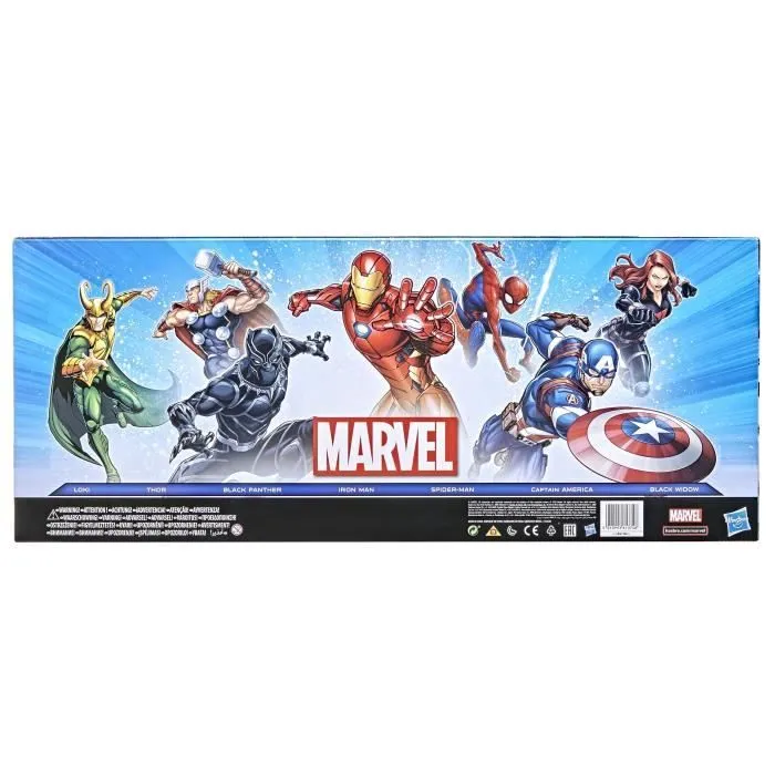 Maxi Pack Avengers 7 figurines de 30 cm, 5 accessoires, Marvel Avengers Titan Hero Series-3