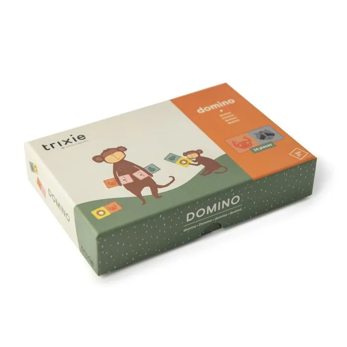 Jeu de société - Trixie - Domino junior - 24 pièces - Éducatif - Mixte - Intérieur-1