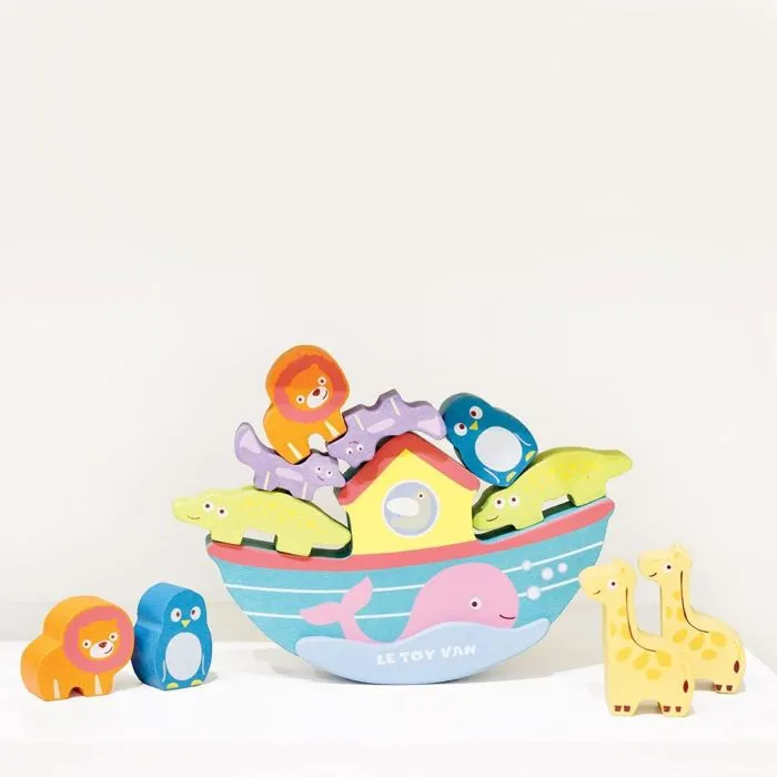 Jouet en bois - Le Toy Van - Arche d'équilibre de Noé - 10 animaux - 24 mois à 6 ans - Intérieur-3