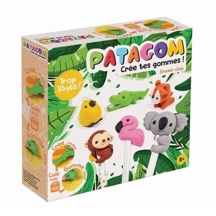 Coffret Patagom Crée tes gommes - Animaux sauvages - Graine Creative-2