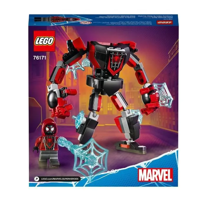 LEGO® Marvel Spider-Man 76171 L’armure robot de Miles Morales, jeu de construction, garçon ou fille 7 ans, figurine super héros-4
