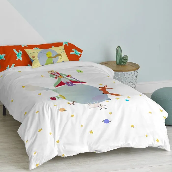 Parure housse de couette 2 pièces Le petit prince 155x220 cm (Lit 80/90)-3