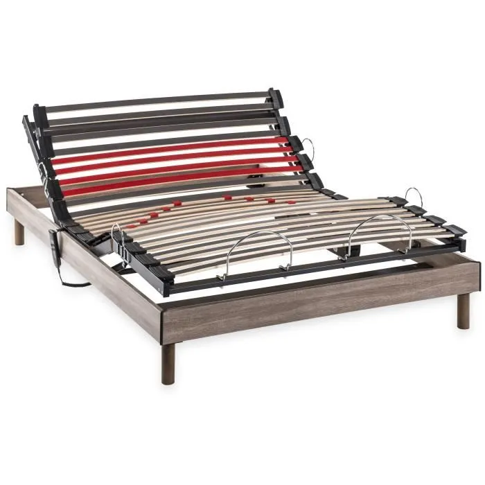 Ensemble relaxation électrique COMFORT matelas + sommier - 140x200 cm - Mousse - DEKO DREAM Samba-0