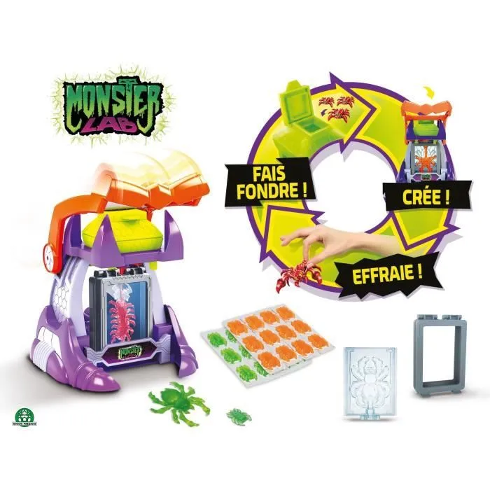 Jeu créatif - GIOCHI PREZIOSI - MONSTER LAB - Fabrique de monstres avec gel et moules-2