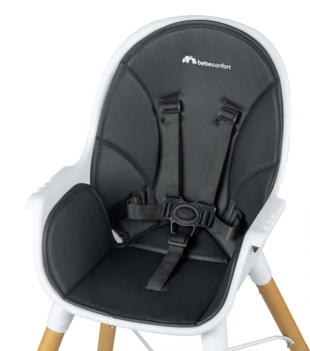 BEBECONFORT AVISTA Chaise haute évolutive, Dès 6 mois à 6 ans (30 kg), transaformable en chaise enfant, Mineral graphite-3