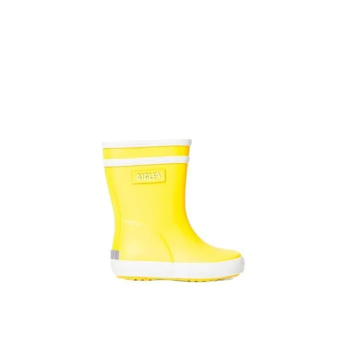 Bottes bébé - Aigle - Flac - Jaune - Caoutchouc - Mixte-0