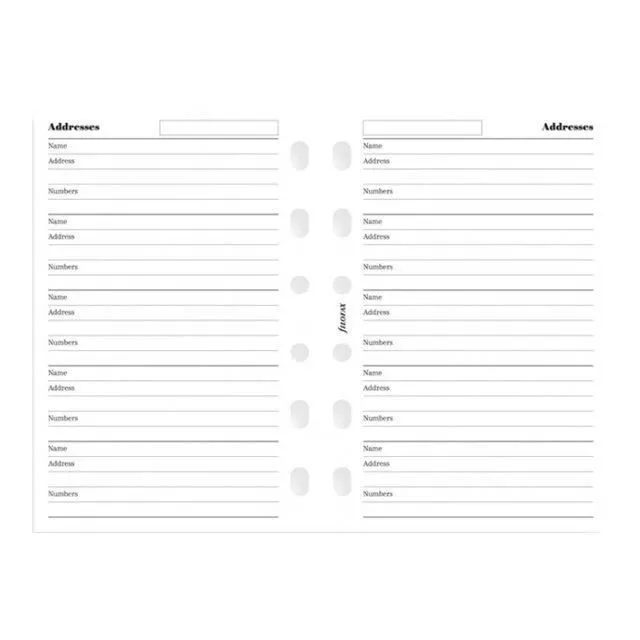 Recharge pour organiseur Filofax Pocket 81 x 120 mm 100 feuilles blanc-0