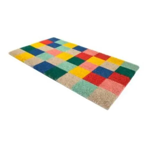 Paillasson - FISURA - Squares - Fibre de coco - Antidérapant PVC - 70x40 cm-1