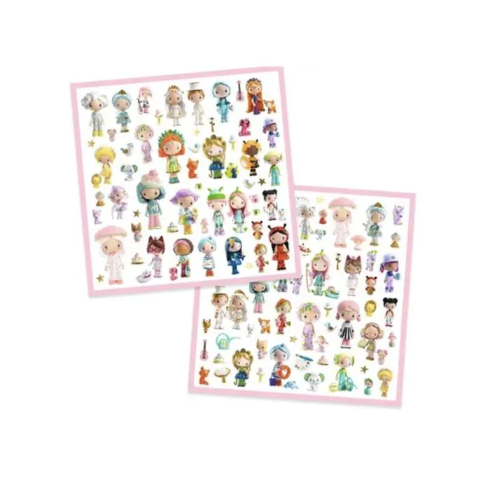 Stickers - Djeco - Le petit - Métallisé - 160 autocollants - Décoration enfantine-1
