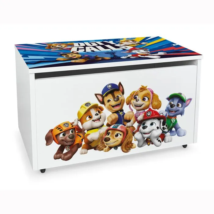 Coffre de Rangement pour Enfants - PAW Patrol : La Pat' Patrouille - Dimensions: L 71 x P 40 x H 48-0