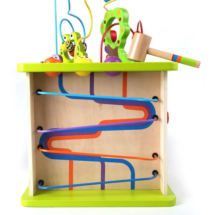 Cube d'activité Country Critters Hape - Jouet d'éveil en bois pour bébé de 12 mois et plus-1