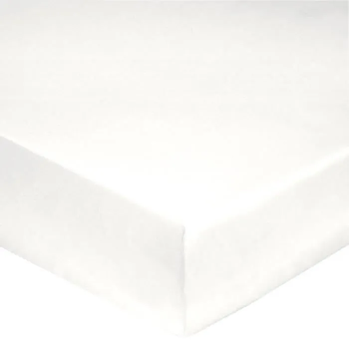 Drap housse - Blanc des Vosges - 140 x 190 cm - Bonnet 27 cm - Coton-0