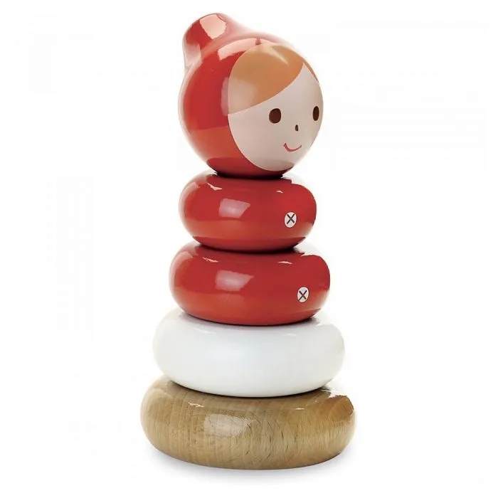Jeu d'éveil empilable - VILAC - Chaperon rouge Shinz - Rouge - Multicolore - Mixte-2