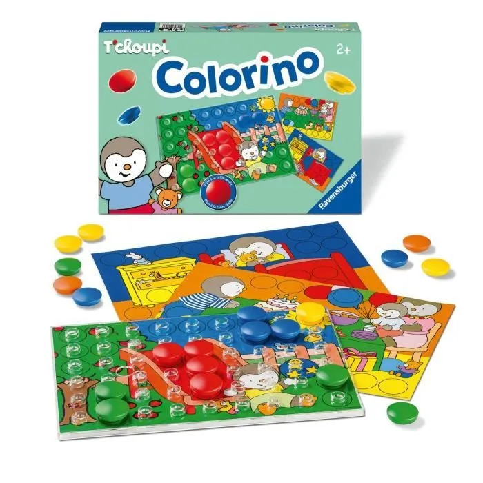 Colorino T'CHOUPI Jeu éducatif, Apprentissage des couleurs - Activités créatives enfant - Ravensburger - Dès 2 ans-1