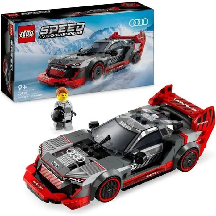 LEGO Speed Champions 76921 Voiture de Course Audi S1 e-Tron Quattro, Véhicule Jouet-0