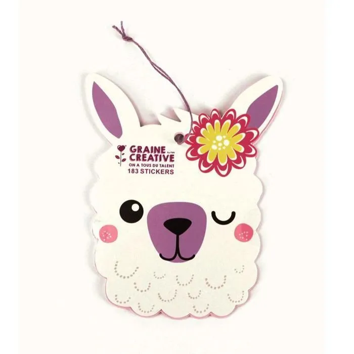 Carnet de 183 stickers - Lama-0