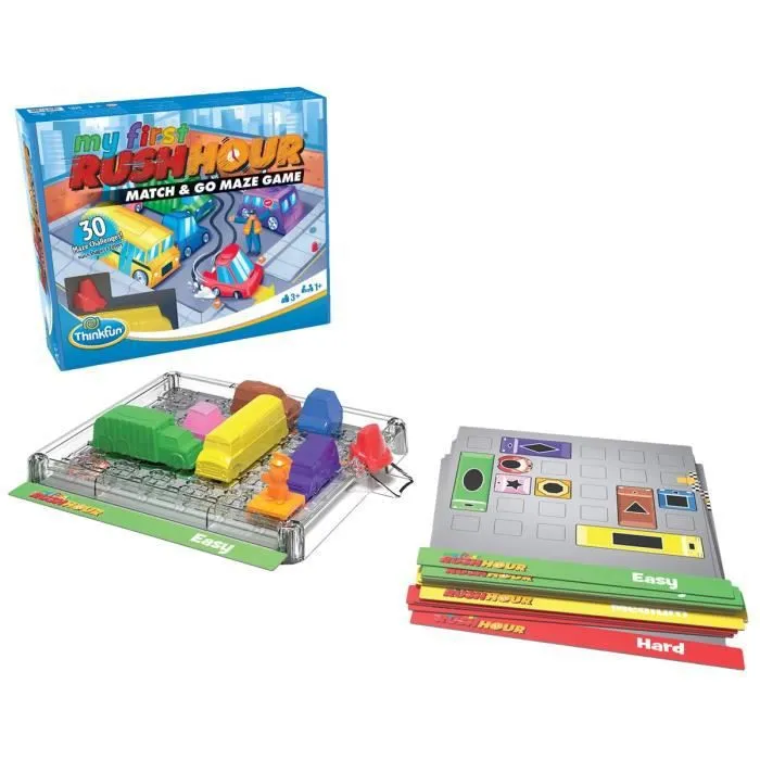 Rush Hour My First - Ravensburger - Casse-tête Think Fun - 30 défis 3 niveaux - Dès 3 ans - Français inclus-1