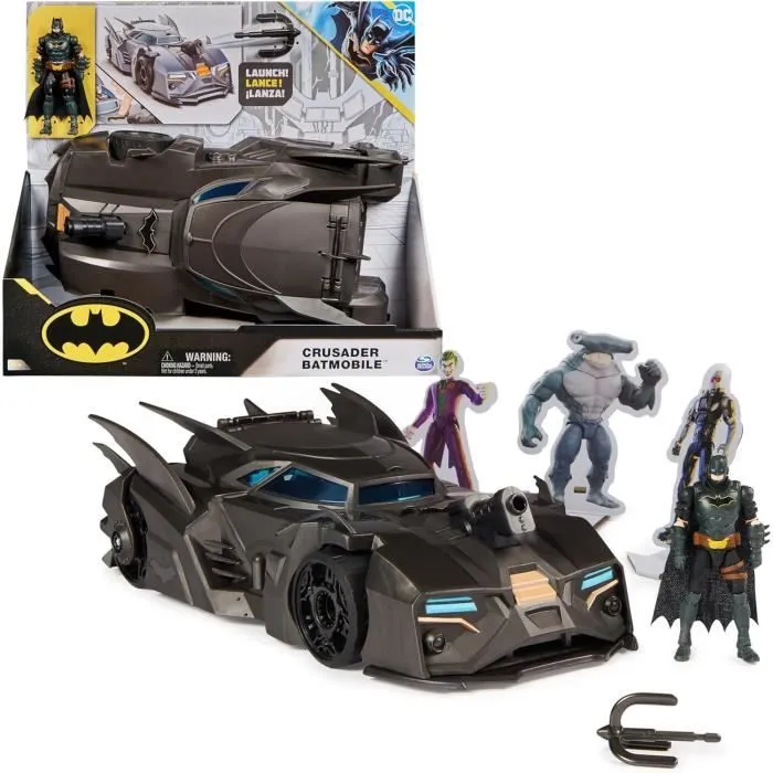 Batman - Transforming Batmobil, figurine incluse-1
