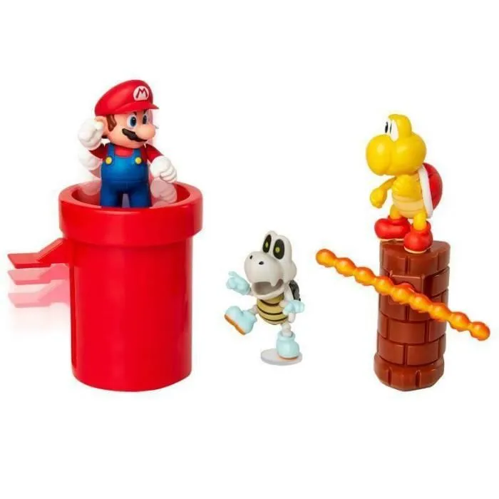 Coffret Super Mario - Diorama Donjon de Feu-0