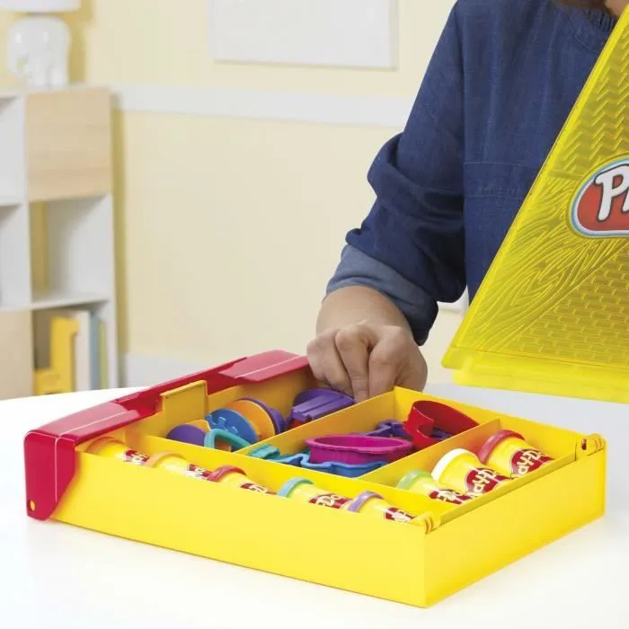 Play-Doh Super boîte à accessoires avec 8 Pots de pâte à modeler, Jeu éducatif pour enfants de 3 ans et plus-4