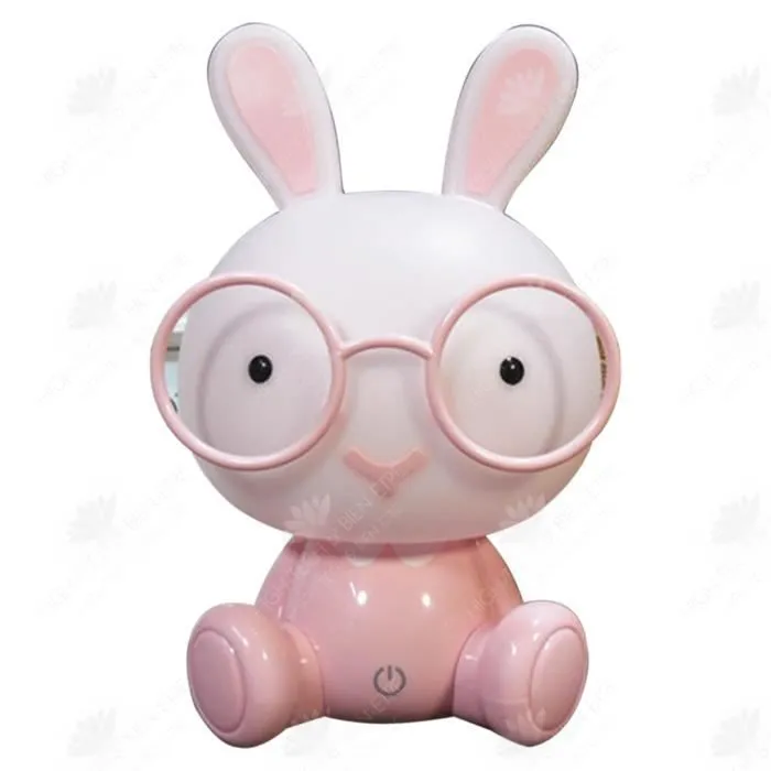 HTBE® Veilleuse LED mignon lapin veilleuse bébé chambre lumière/cadeau de noël lampe de chevet décoration enfants lumière-0