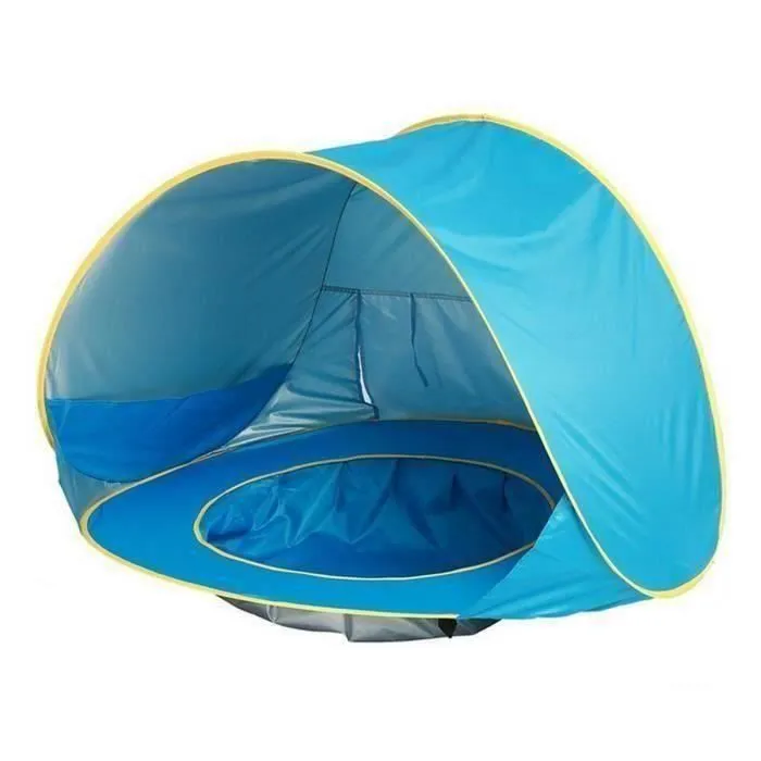 ss-33-Tente Abri de Plage Anti-UV UPF 50+ Bébé Piscine Jeux d'eau Détachable Fond Etanche Camping Voyage S01D11-0