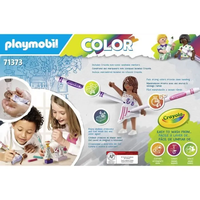 PLAYMOBIL Color : Atelier de styliste - PLAYMOBIL - Crée de nouvelles histoires à tes couleurs - Mixte - 5 ans-5
