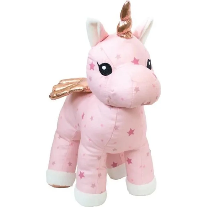 Peluche musicale - DOMIVA - Jolly - Licorne rose - 30 x 20 x 30 cm-0
