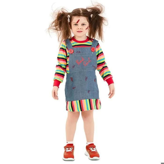 Déguisement Chucky Diabolique fille - EUROCARNAVALES - 3 ans - Bleu - Halloween-2