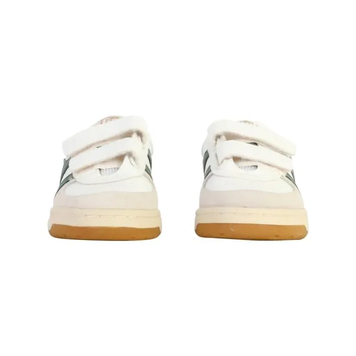 Basket Cuir  Gola Hawk Strap - Blanc-Vert sombre-4