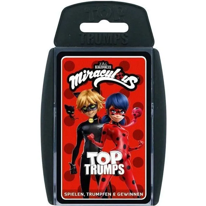 Jeu de cartes Top Trumps Miraculous - Winning Moves 63506 - Pour 2 joueurs ou plus - A partir de 6 ans-0