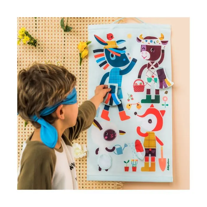 Jeu de queues d'âne - Lilliputiens - Pour enfants dès 3 ans - Jeu d'orientation intérieur/extérieur-1