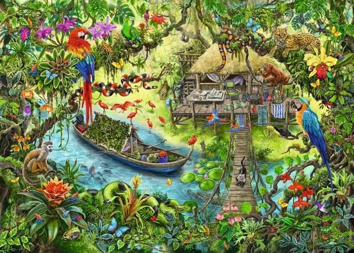 Escape puzzle Kids - Un safari dans la jungle - Ravensburger - Puzzle Escape Game 368 pièces - Dès 9 ans-2