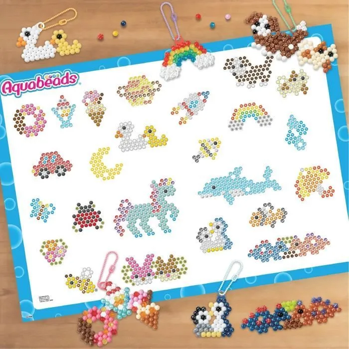 Coffret création - AQUABEADS 35025 - Mes porte-clés et suspensions-6