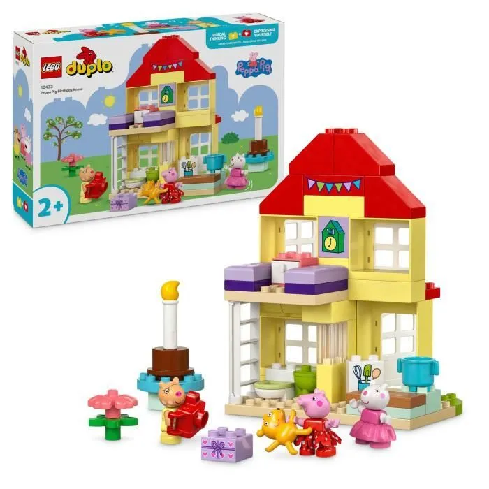 LEGO® DUPLO® 10433 La fête d’anniversaire chez Peppa Pig - Jouet à Construire dès 2 Ans-0