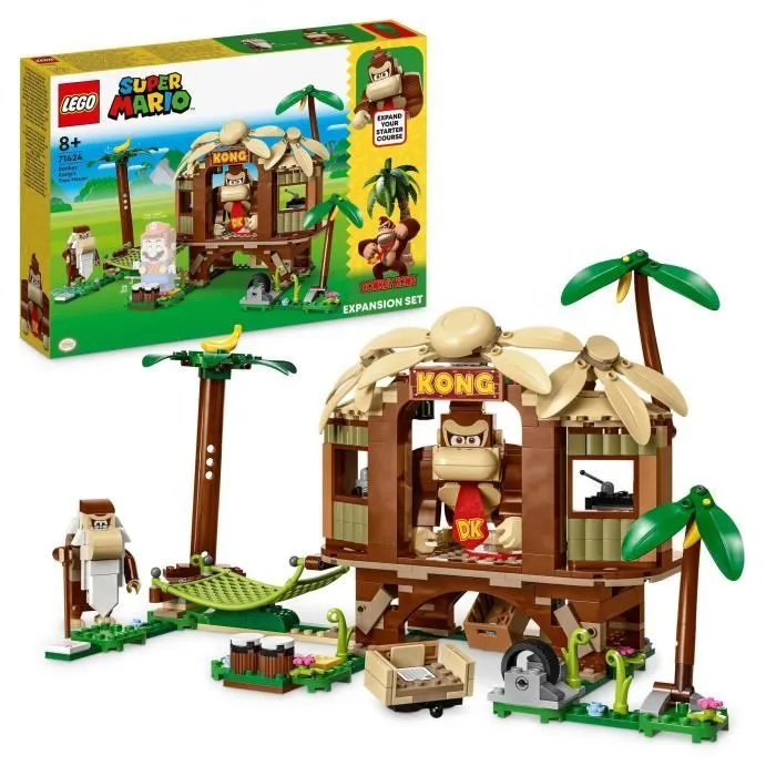 LEGO® Super Mario 71424 Ensemble d'Extension La Cabane de Donkey Kong, Jouet à Combiner avec Pack de Démarrage-0