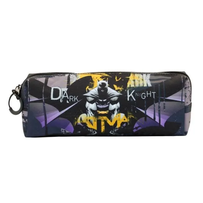 Trousse scolaire enfant Batman Gris/noir 21x8cm-0