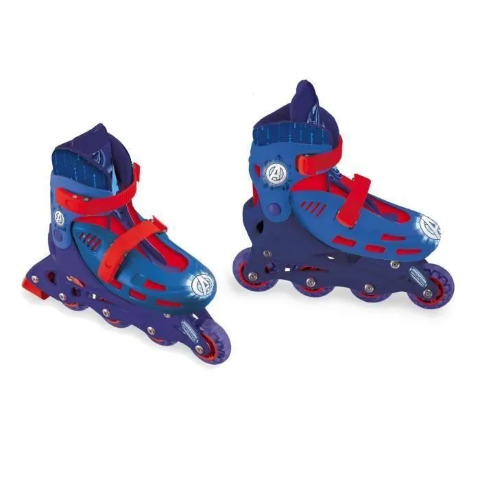 Rollers en ligne - Marvel - Avengers - Taille M (33-36) - Bleu et rouge - Mixte-0