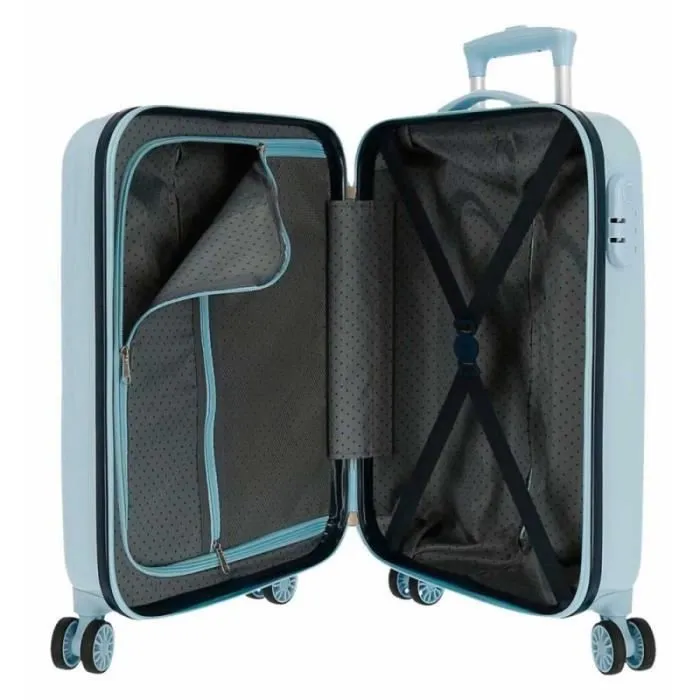 Valise enfant - Disney - Valise cabine La Reine des Neiges "Awesome moves" - 55 x 34 x 20 cm - Bleu ciel-3
