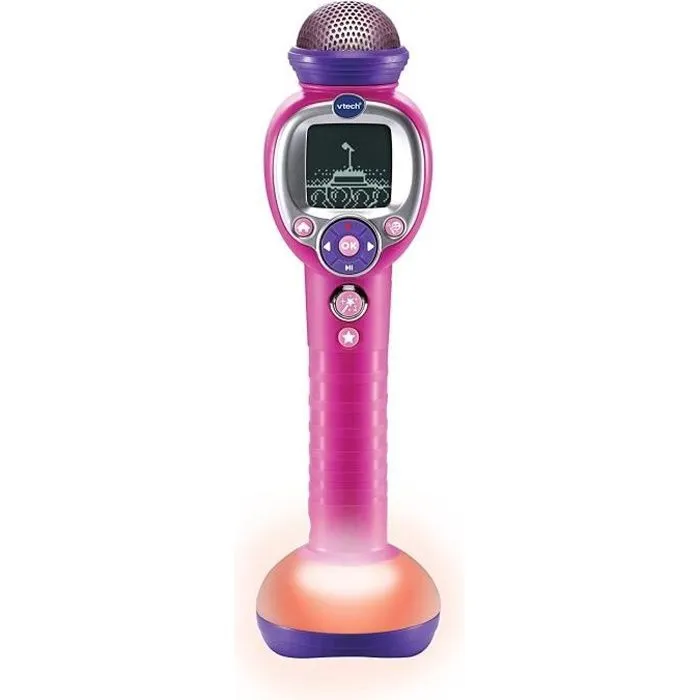 Micro Karaoké Enfant VTECH Kidi Super Star Moov' Rose - 6 ans et +-0