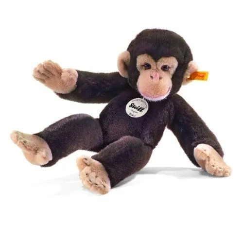 Peluche STEIFF KOKO CHIMPANZÉ - Marron - 35 cm - Import Allemagne-0