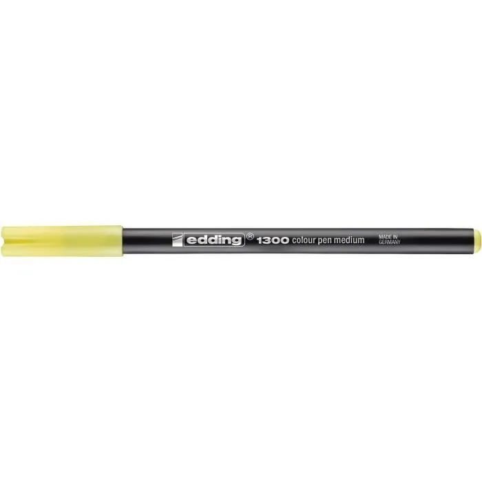 Feutres de coloriage - edding - Lot de 5 - Jaune citron - Pointe 2 mm - Pour enfants à partir de 6 ans-1