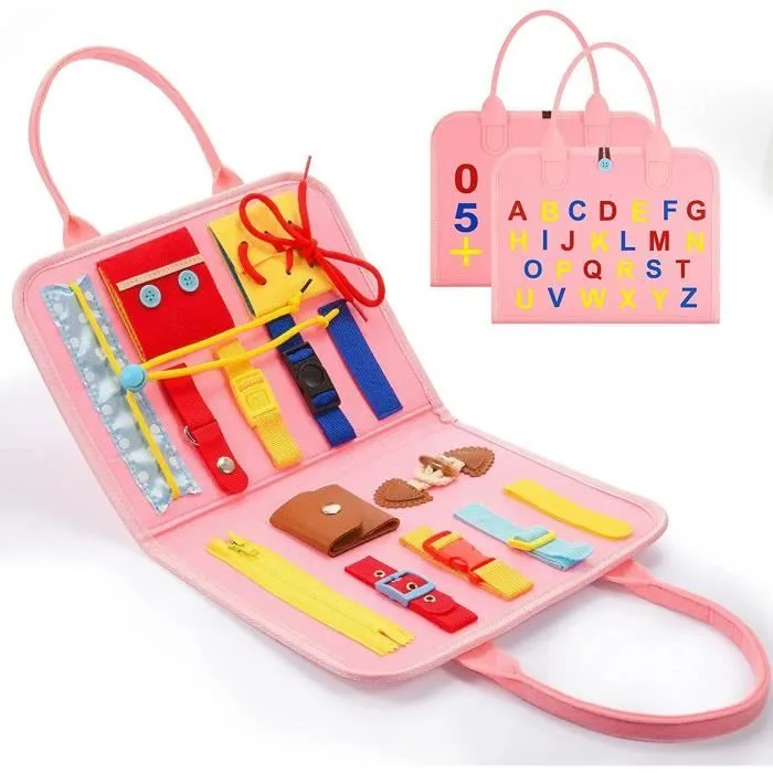 Pliable Busy Board Montessori Jouets & Cadeaux pour Enfants(ventilateur)-0
