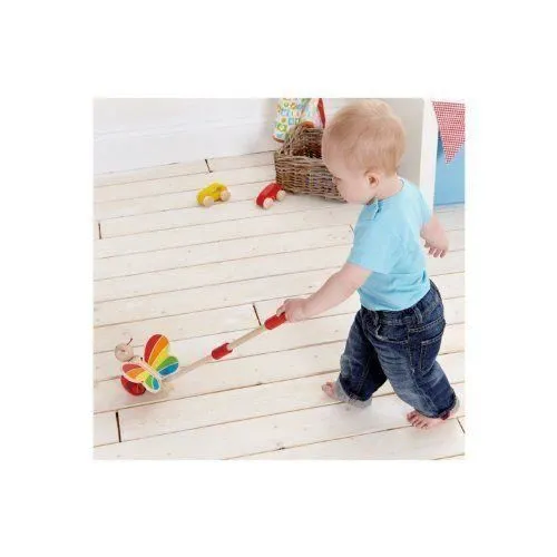 Jouet À Tirer - Hape - E0340 - Papillon - 12 mois - Intérieur - Mixte-3