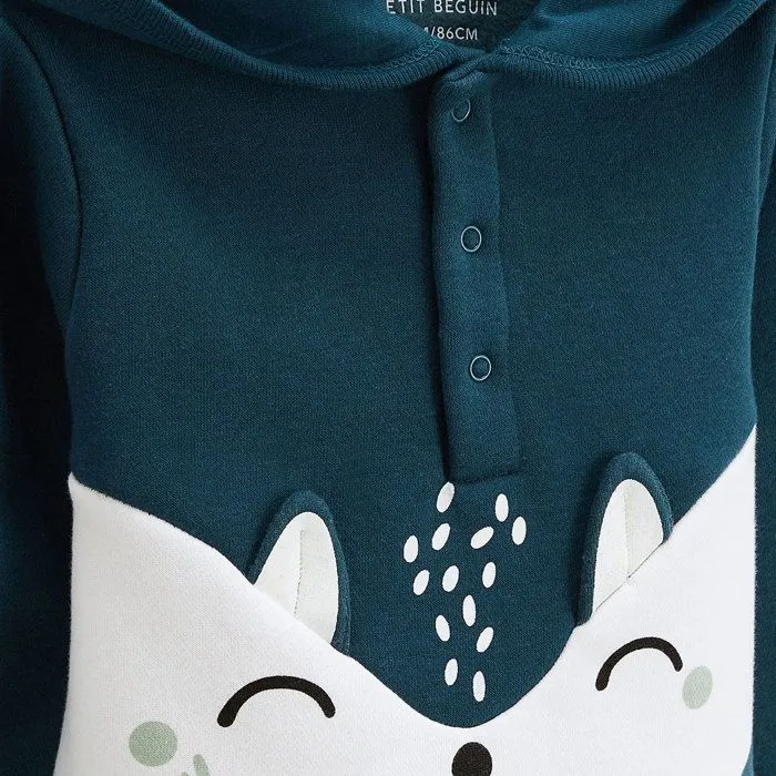 Ensemble en molleton sweat et pantalon bébé garçon Bivouac-3