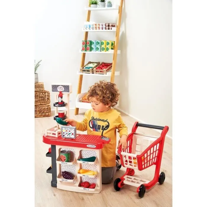 Sortie de caisse + chariot - ECOIFFIER - 1676 - Un vrai petit magasin-5