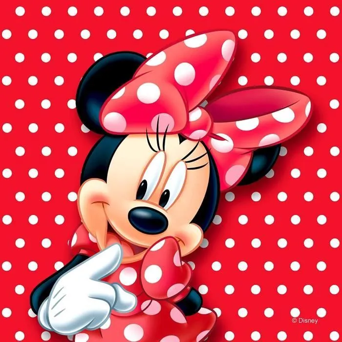 Coussin - DISNEY - Minnie Mouse - 40x40 cm - Rouge - Pois-2
