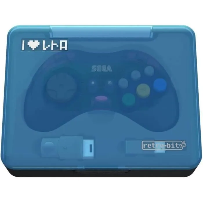 Manette sans fil - Sega - Saturn - 8 boutons - 2.4Ghz - Dongle USB inclus-2