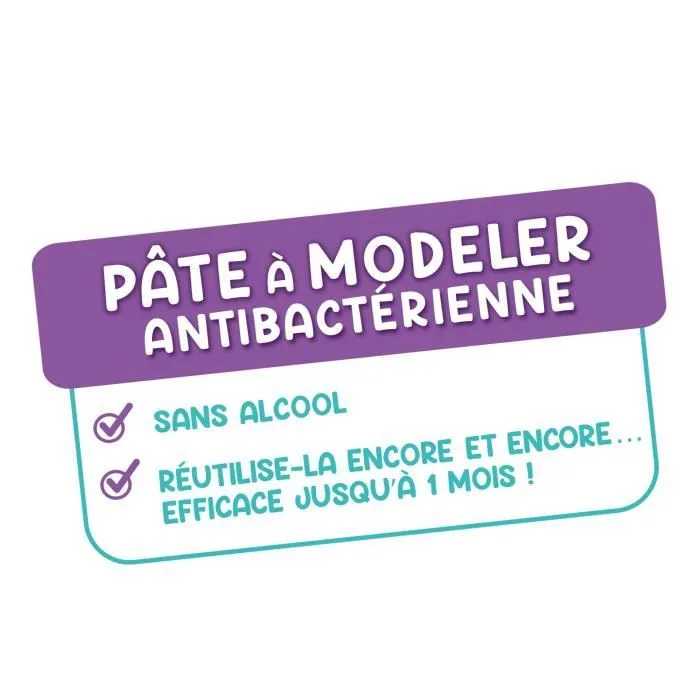 Canal Toys - Kit Burger Pâte à modeler antibactérienne - Élimine jusqu'à 99,9% des bactéries sur les mains - dès 2 ans - SND006-2