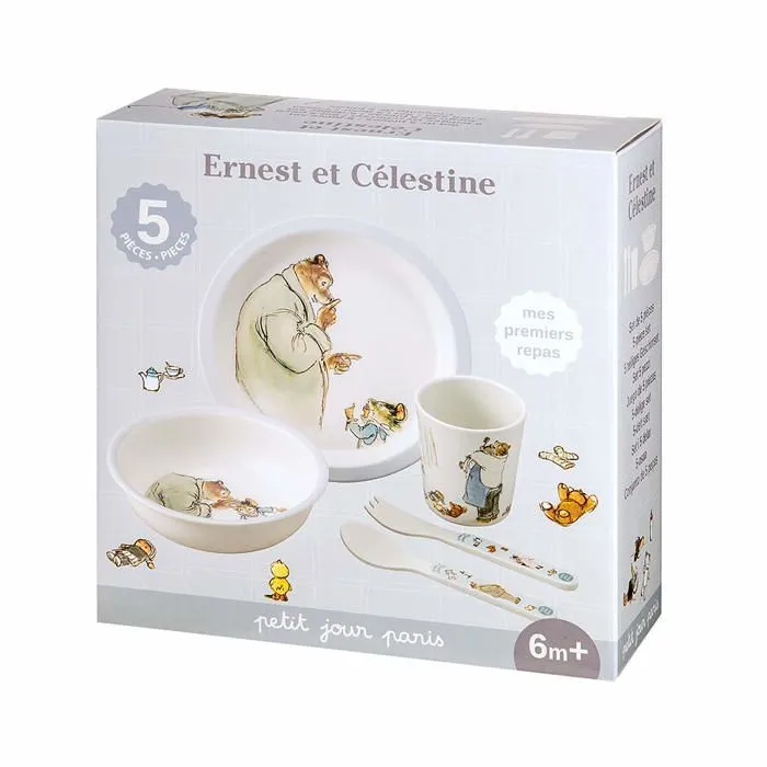 Coffret cadeau 5 pieces vaisselle Ernest et Celestine-1